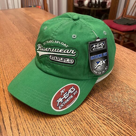 Men's Riverwear Stanley, Idaho Green Hook and Loop Baseball Hat Cap NWT - Picture 1 of 10